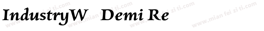 IndustryW00-Demi Re字体转换